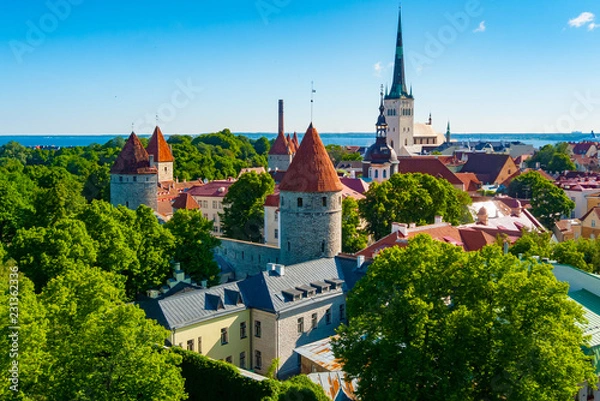 Obraz Tallinn old town view