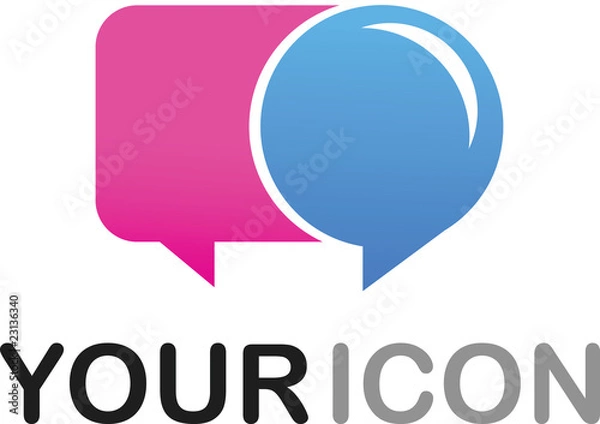 Obraz Callout shape icon / logo