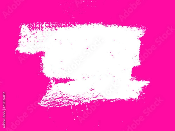 Obraz White Brush On Pink Background. Spot. Banner.