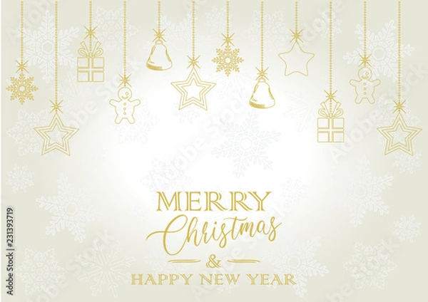 Obraz Merry gold symbol