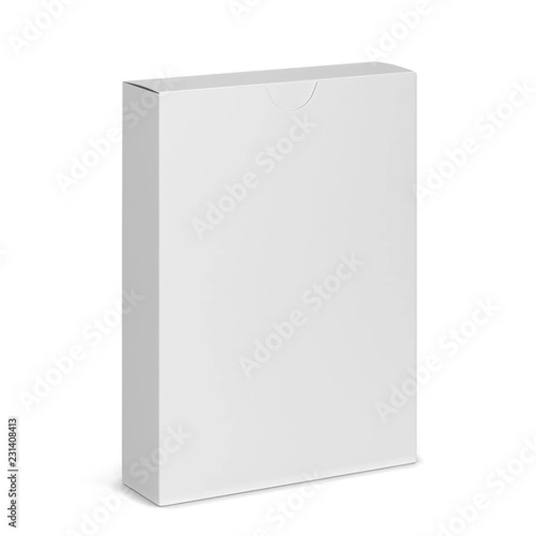 Fototapeta Blank box for playing cards mockup