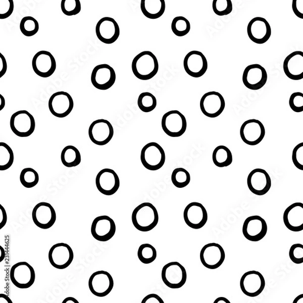 Fototapeta Seamless abstract pattern art. Texture with Hand Painted Crossing Brush Strokes for Print. Modern graphics. Retro dotted 80s.