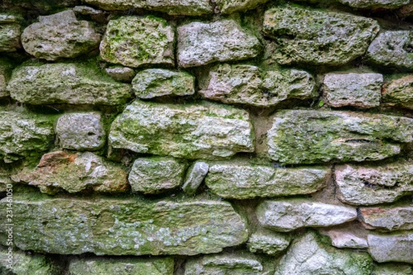 Obraz Old stone wall close-up.