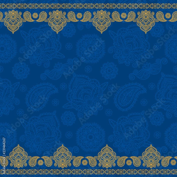 Obraz Sari indian seamless pattern