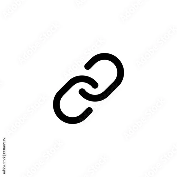 Fototapeta Link icon vector isolated on background. Trendy sweet symbol. Pixel perfect. illustration EPS 10.