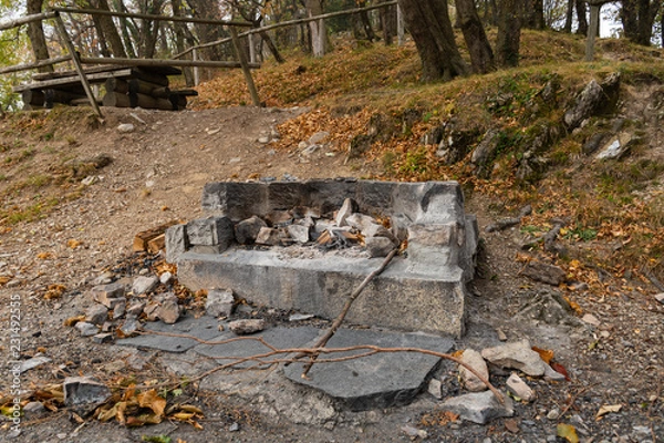 Fototapeta Parco Monte Brè - Colori d'autunno