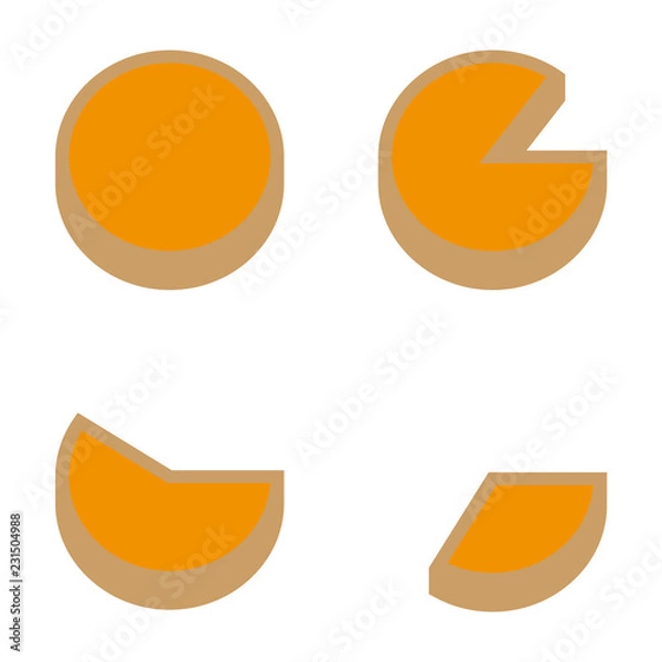 Obraz cake vector