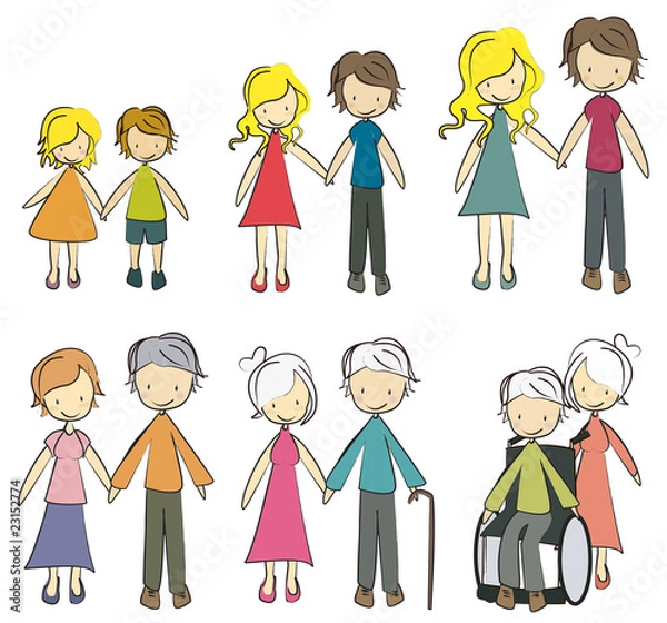 Obraz famille génération - 6 étapes