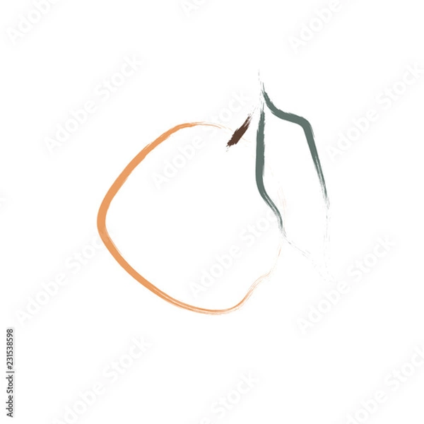 Obraz  LOGO with apple