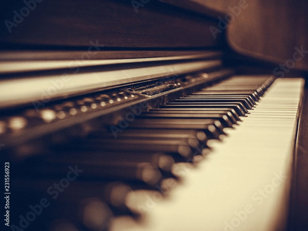 Fototapeta classic electrical piano keyboard