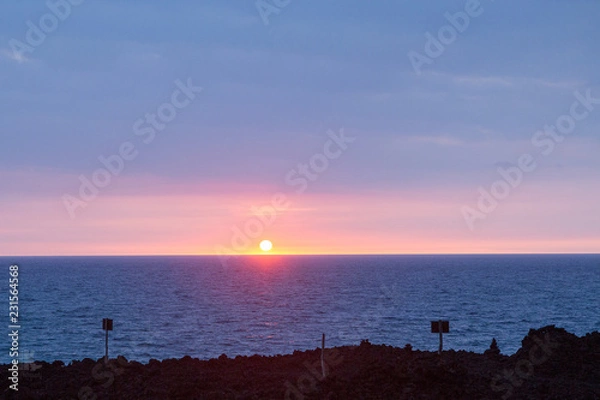 Fototapeta ocean sunset