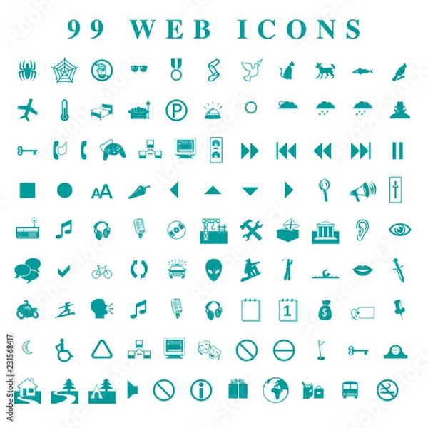 Obraz web icons set