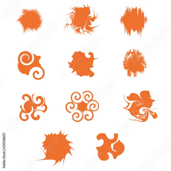 Obraz set of vector abstract icons