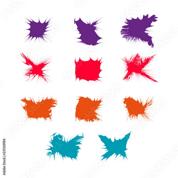 Obraz set of vector abstract icons