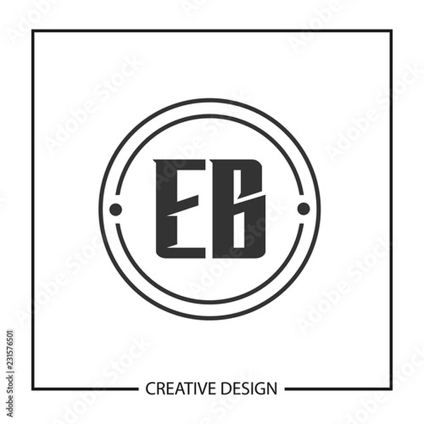Obraz Initial Letter EB Logo Template Design Vector Illustration