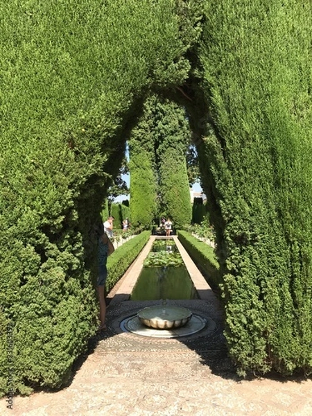 Fototapeta Gardens with pond