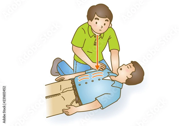 Obraz 応急手当イラスト72：救急蘇生法