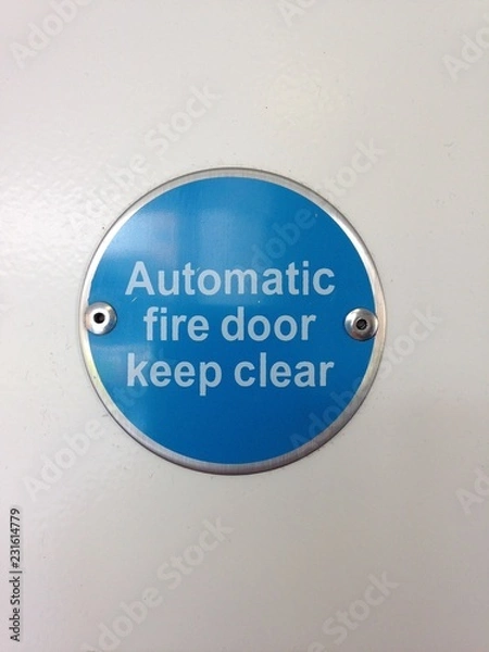Fototapeta Automatic fire for keep clear