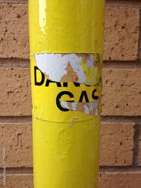 Fototapeta DANGER GAS 