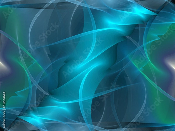 Obraz Abstract fractal background, computer-generated illustration.