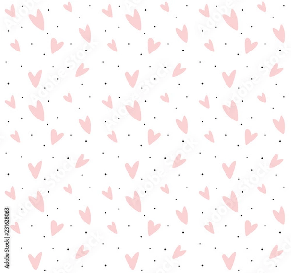 Fototapeta Heart pattern background
