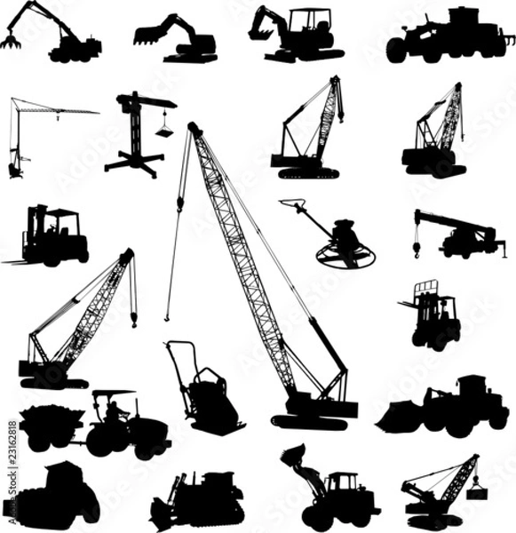 Fototapeta Working machines