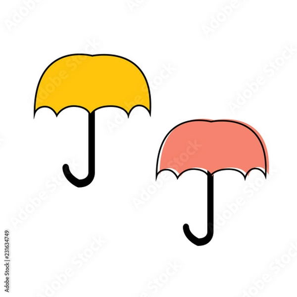 Fototapeta Umbrellas