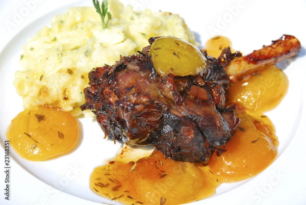 Obraz Lammkeule - Tellergericht