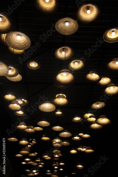 Obraz Light bulb in the dark.