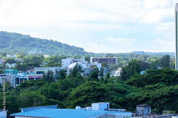 Fototapeta 南国 モルディブ　モルジブ　海　ハワイ　夏　海外　水上ヴィラ　結婚式 砂浜　サイパン　グロット