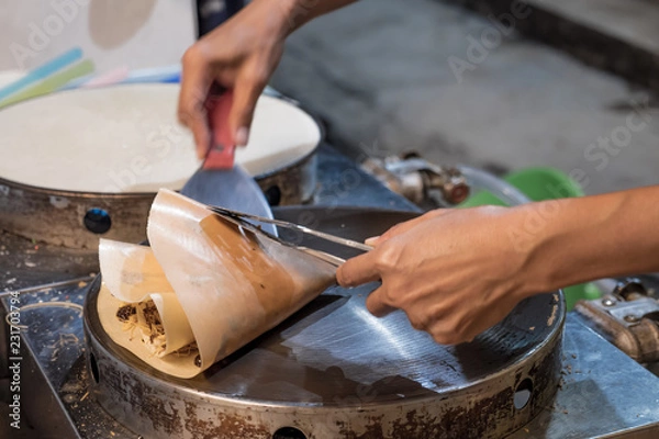 Fototapeta crepes pancakes