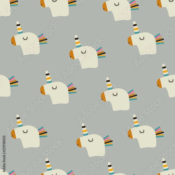 Obraz seamless unicorn pattern