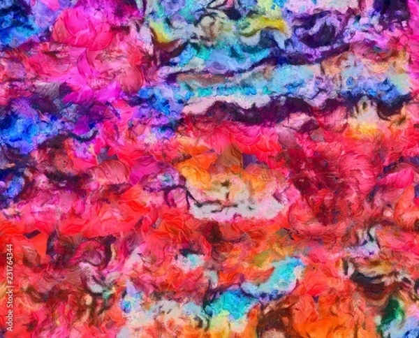 Obraz Original grunge texture background. Abstract dirty design pattern. Retro vintage style strokes on canvas. Close up part of painting with textured details.