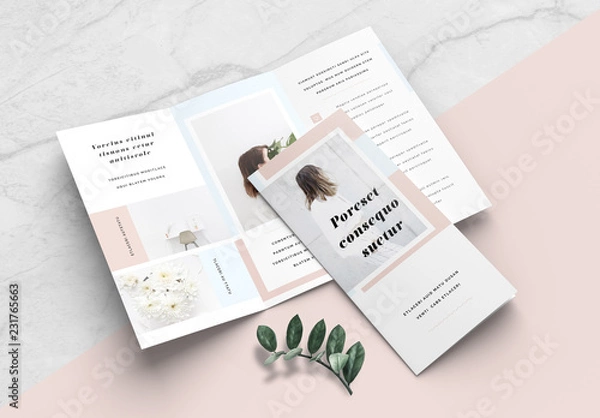 Fototapeta Minimalist Brochure Layout