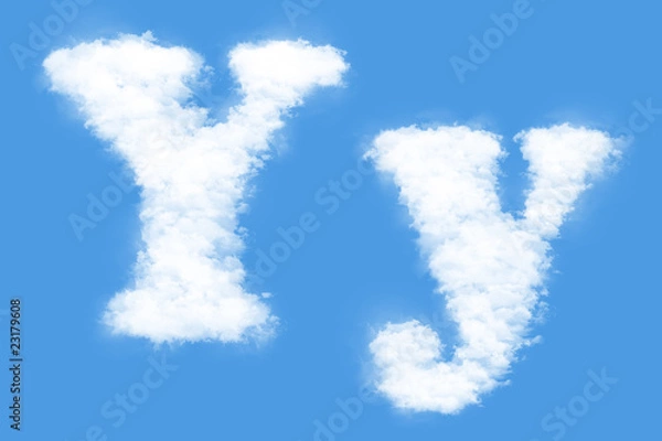 Obraz Clouds in shape of the letter