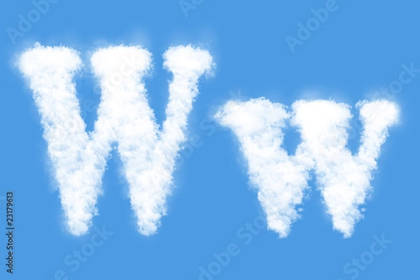 Obraz Clouds in shape of the letter