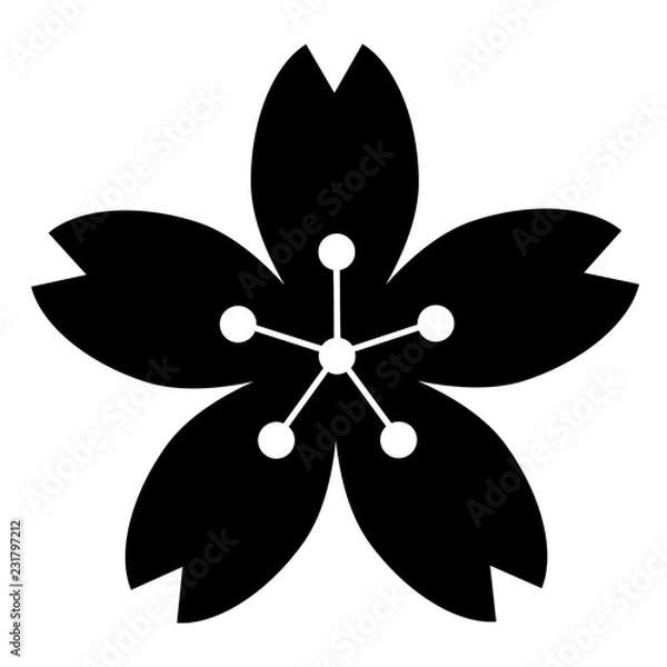 Obraz ベクター　桜　アイコン　っっっv