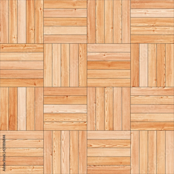 Fototapeta Seamless basket parquet texture