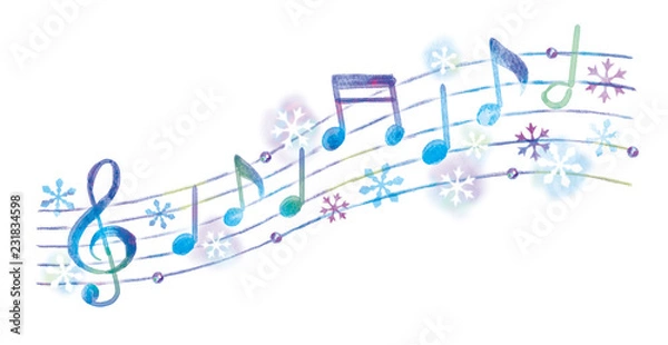 Fototapeta 音符のイラスト