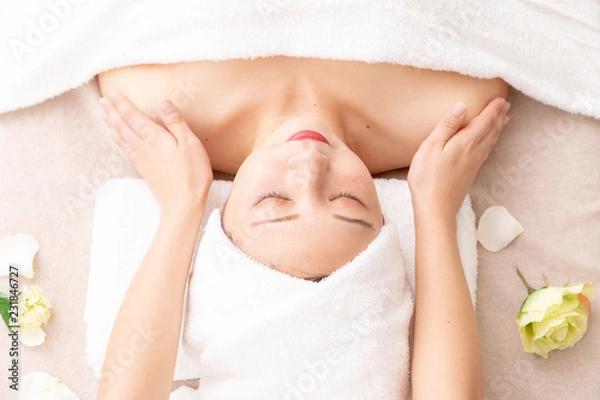 Fototapeta 女子力　エステ　サロン　マッサージ　イメージ　