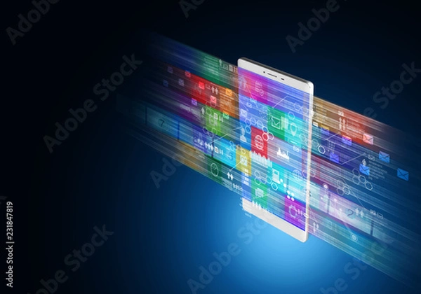 Obraz Internet multimedia on smart phone