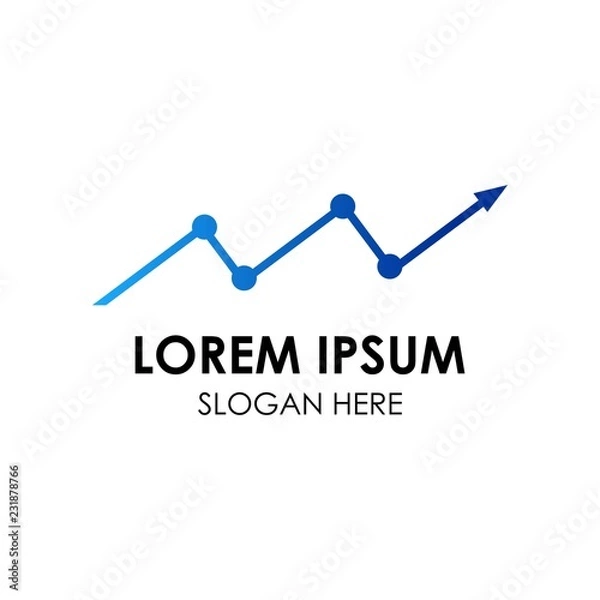 Fototapeta finance logo template