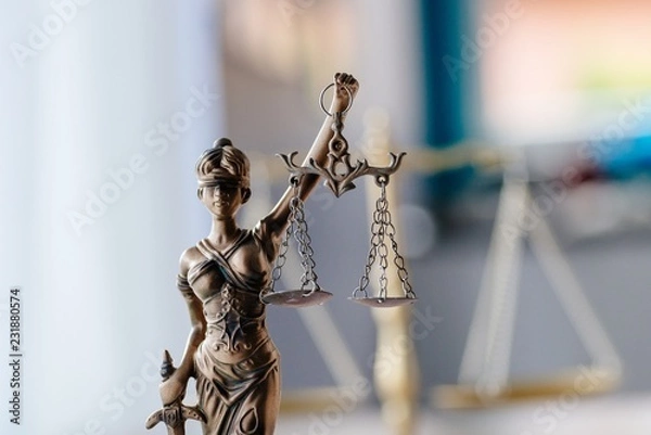 Obraz Statue of justice, the symbol of law