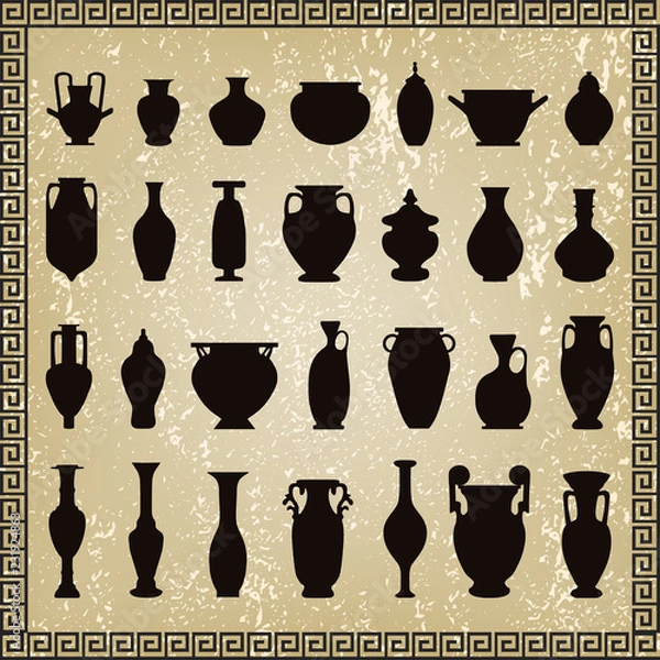 Obraz vector vases set