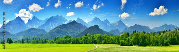 Obraz Panorama gór letnich