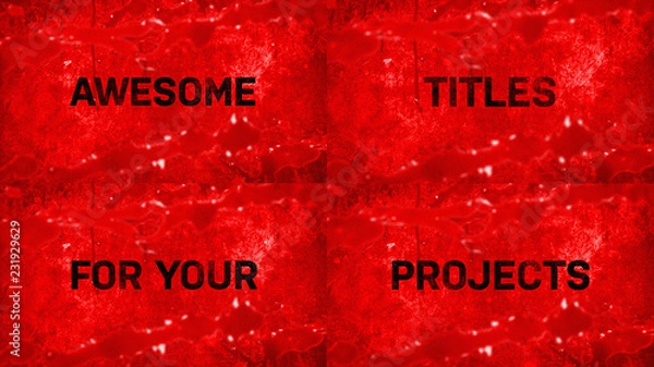 Obraz Bloody Grunge Title