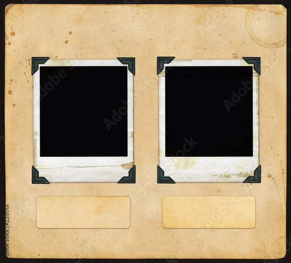 Obraz vintage paper - with polaroid