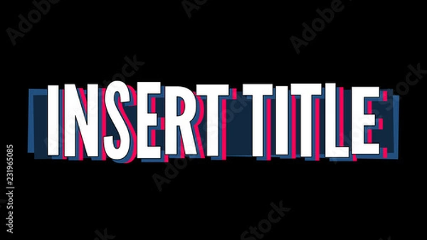 Obraz Cartoon Text Title