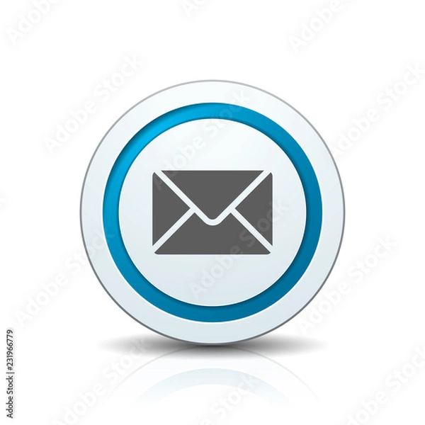Obraz Cantact Mail button sign