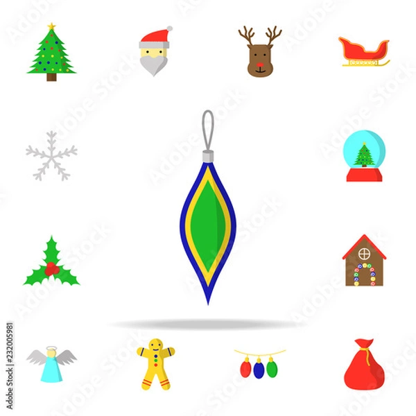 Fototapeta Christmas tree toy icon. CHRISMAS icons universal set for web and mobile